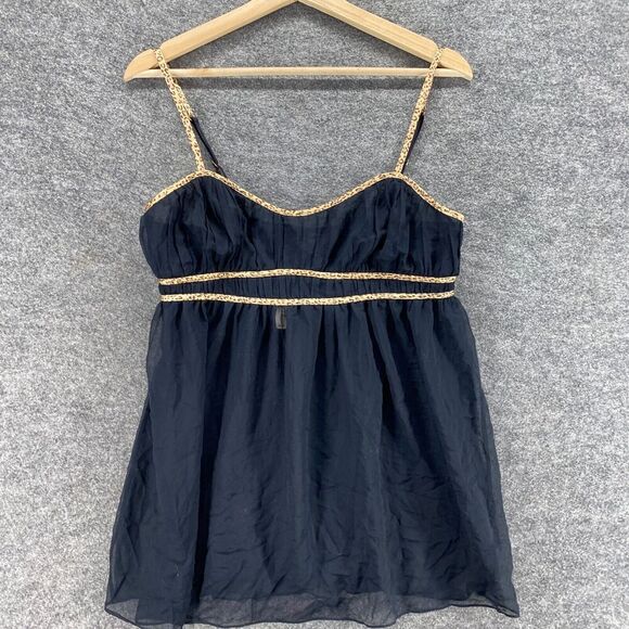 New Victoria's Secret Cami Top Women L Large Black Sleeveless Sweetheart Sleep - Picture 3 of 11